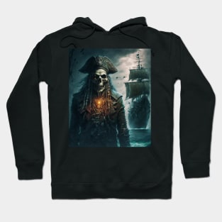 zombie skeleton pirate Hoodie